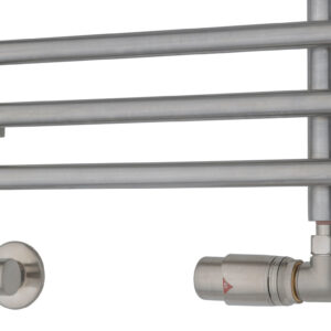 TVS Design Valves 220 aansluitset haaks rechts RVS