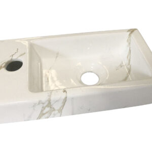 Mueller Mini Apa fontein links 36x18x9cm licht marmer
