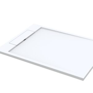 Best Design Just Solid douchebak 120x90x3.5cm mat wit