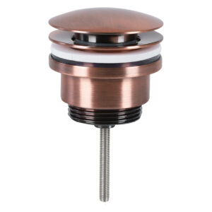 Differnz afvoerplug pop up design rood koper