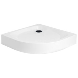 Kerra Alan douchebak kwartrond 90x90x16cm wit