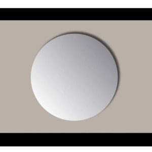 Sanicare Q-mirrors spiegel rond 80 cm. zonder omlijsting / PP geslepen