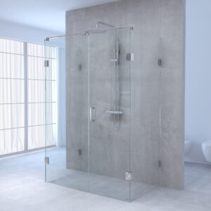 Brauer JC profielloze douchecabine XL 140x90cm chroom