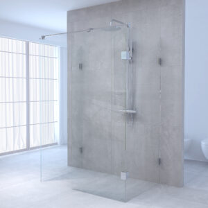 Brauer JC profielloze inloopdouche XL 180x100cm chroom