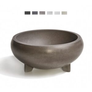 Urbi et Orbi Bulbo opbouw wastafel 40x18cm ivoor