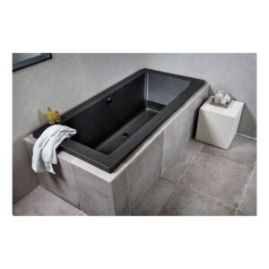 Xenz Society ligbad 170x75x50cm ebony mat zwart