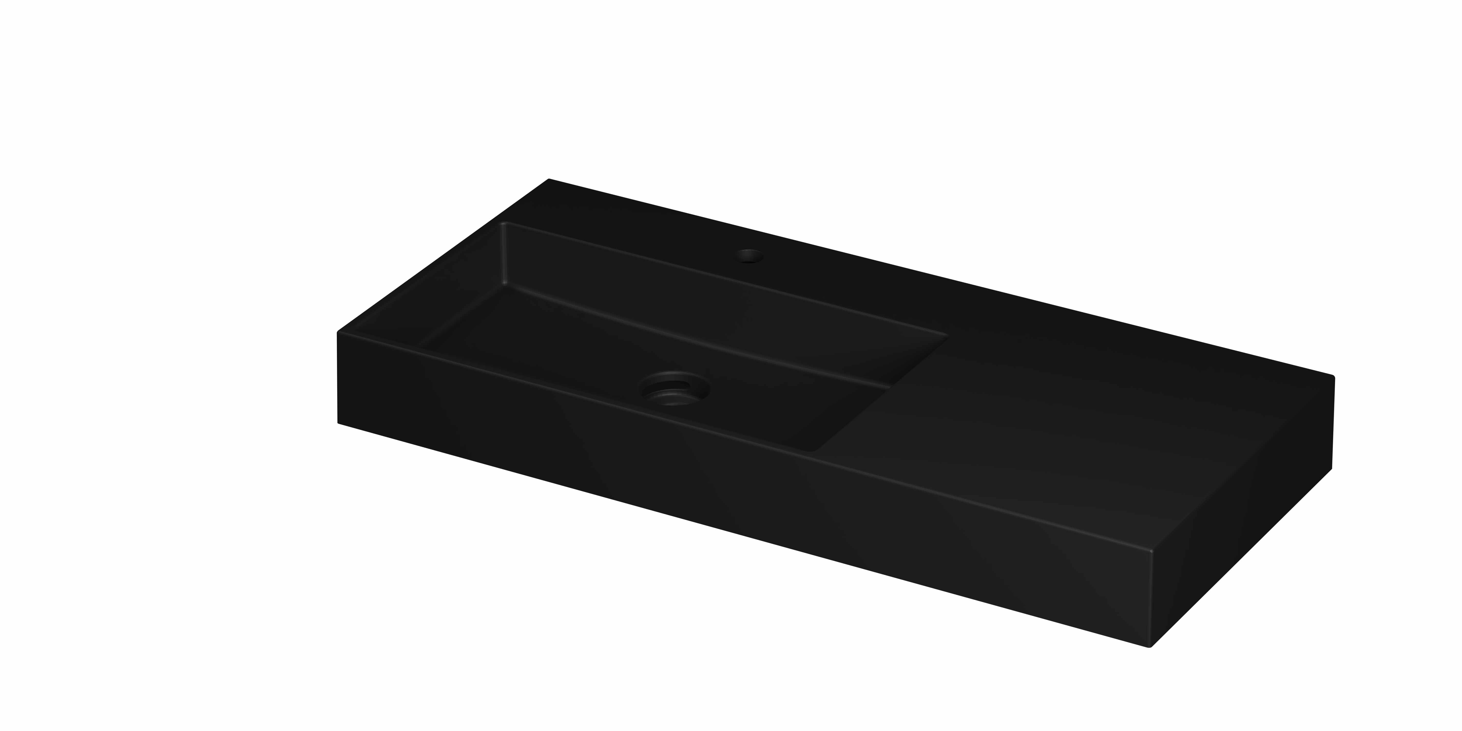 Wastafel INK United 1000x450x110 mm Mat zwart 0206414