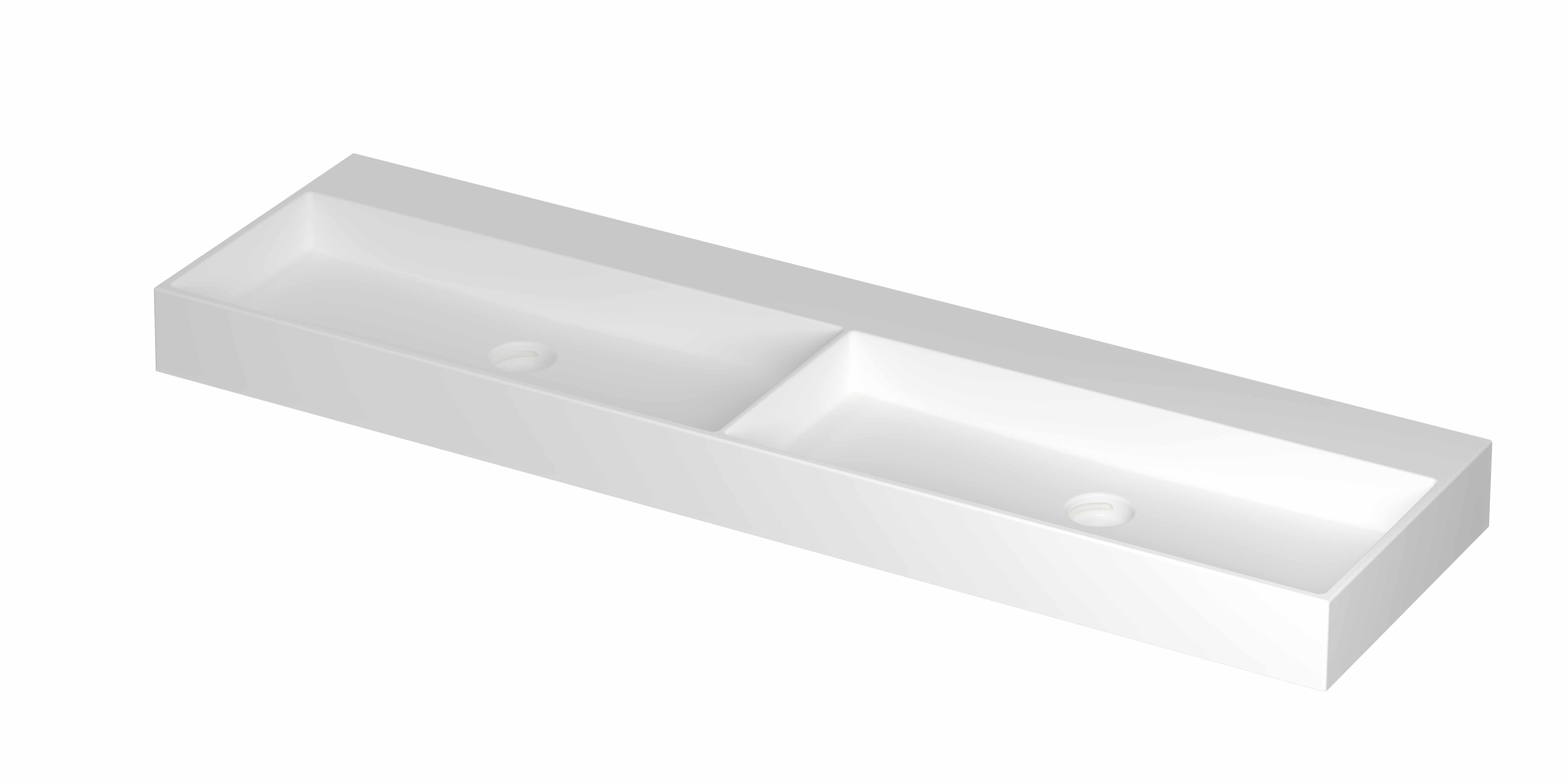 Wastafel INK United 1600x450x110 mm Mat wit 0206482