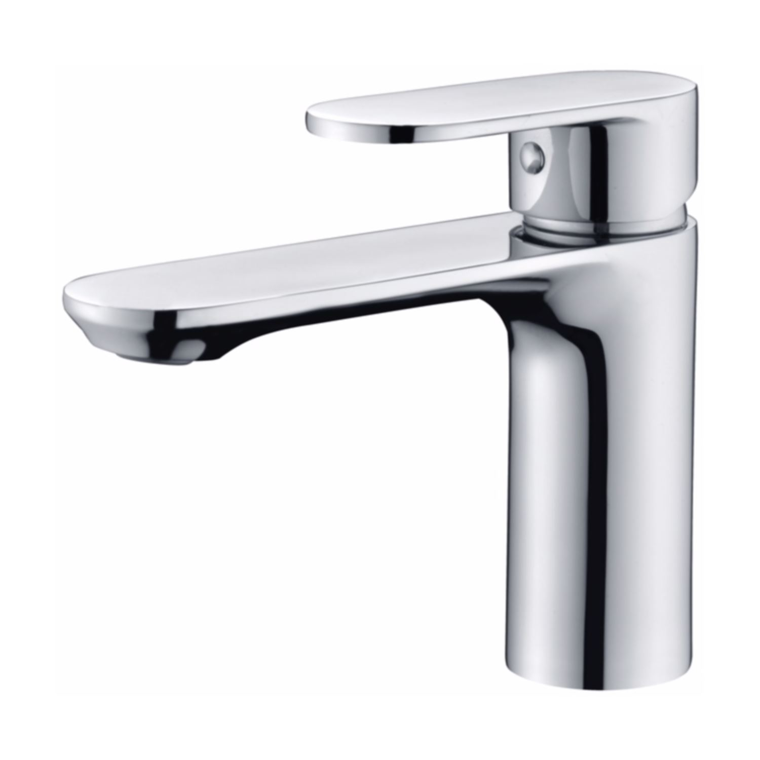 Wastafelmengkraan Sanilux Edge Rond Chroom