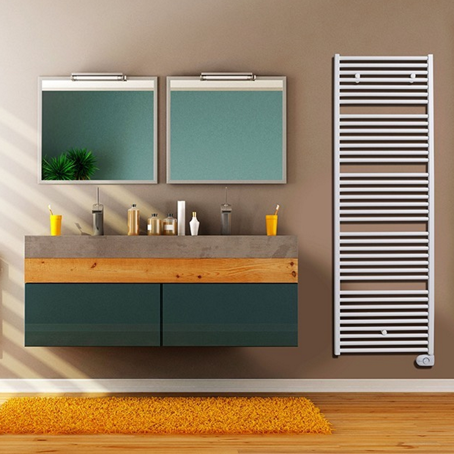 Elektrische Radiator Vasco Bathline BB-EL 500x1274mm 750Watt Wit