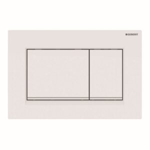 Bedieningsplaat Geberit Sigma 20-Square Toets Spoeling Mat Wit Glans Wit