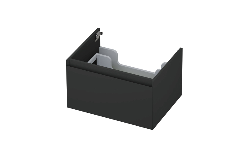 Onderkast INK 1 lade greeploos gelakt 45gr 60 cm x 45 cm x 35 cm Mat antraciet 1240101
