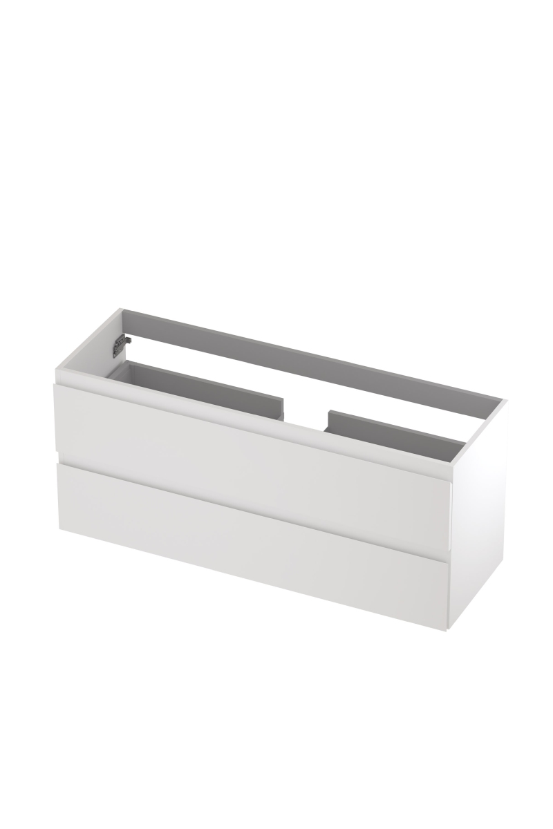 Onderkast INK 2 laden greeploos gelakt 120 cm x 40 cm x 52 cm Mat wit 1241030
