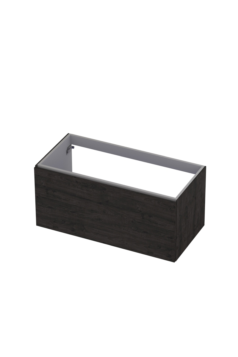 Onderkast INK 1 lade softclose met greep hout decor 100 cm x 48 cm x 45 cm Houtskool eiken 1258023