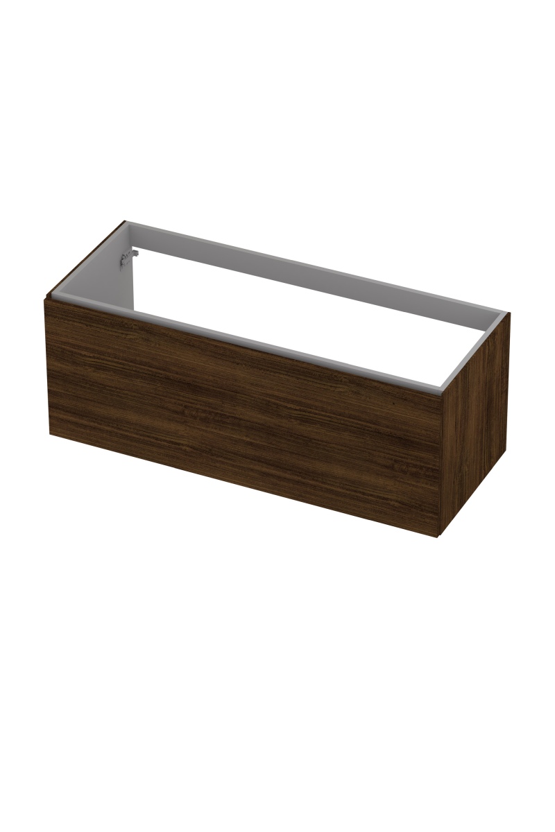 Onderkast INK 1 lade softclose met greep hout decor 120 cm x 48 cm x 45 cm Koper eiken 1258034