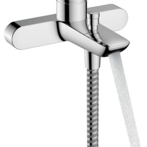 Hansgrohe Rebris E ééngreeps badmengkraan opbouw met hartafstand 15.3 cm, chroom