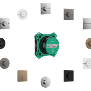 Hansgrohe ShowerSelect Comfort S stopkraan inbouw voor 3 functies, Brushed Bronze