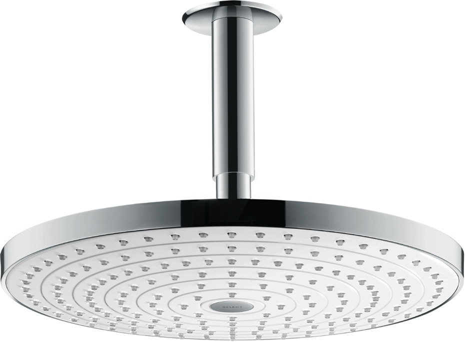 Hansgrohe Raindance Select S hoofddouche 300 2jet met plafondaansluiting, wit/chroom