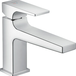 Hansgrohe Metropol ééngreeps wastafelmengkraan 100 CoolStart met rechte greep en PushOpen afvoerplug, chroom