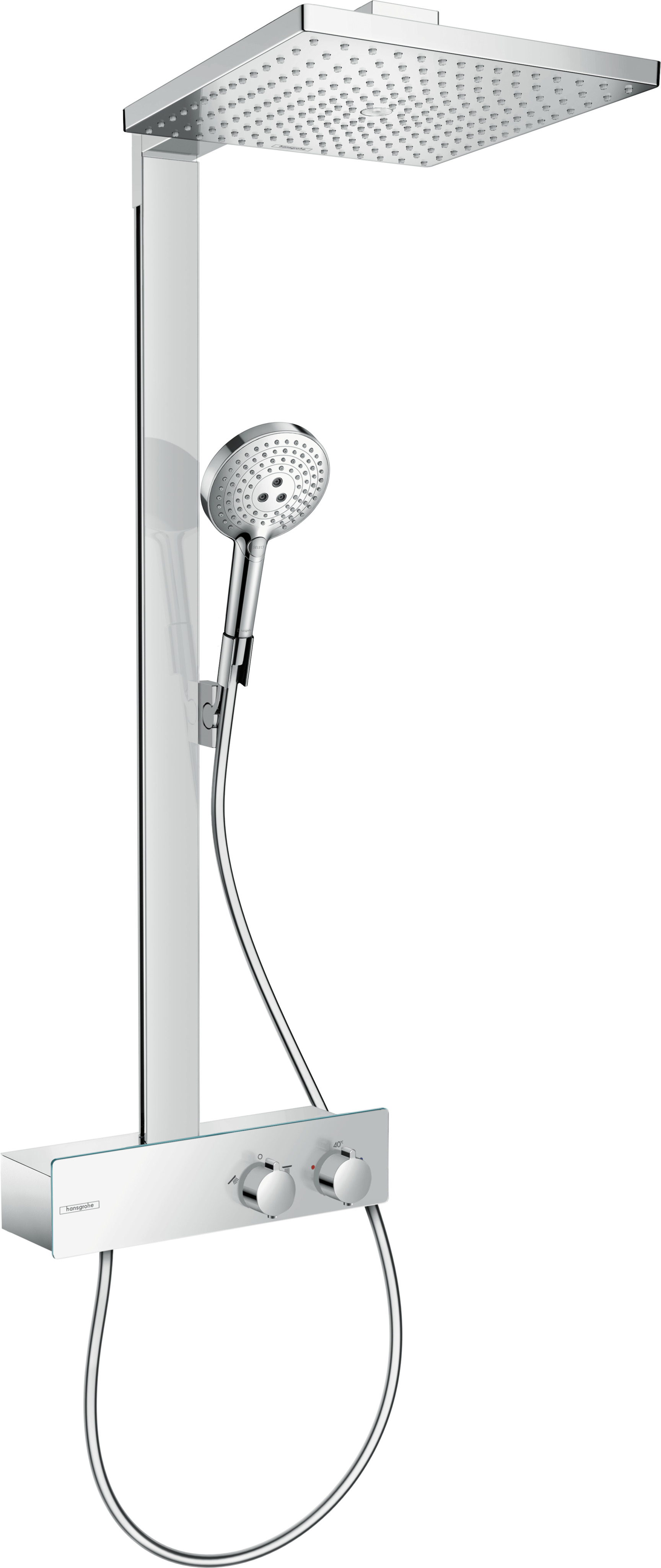 Hansgrohe Raindance E Showerpipe 300 1jet met ShowerTablet 350, chroom