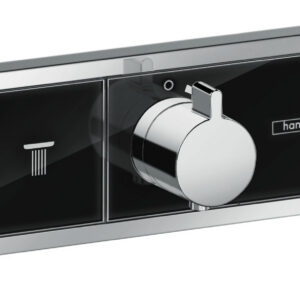 Hansgrohe RainSelect thermostaat afbouwdeel voor 2 functies, zwart/chroom