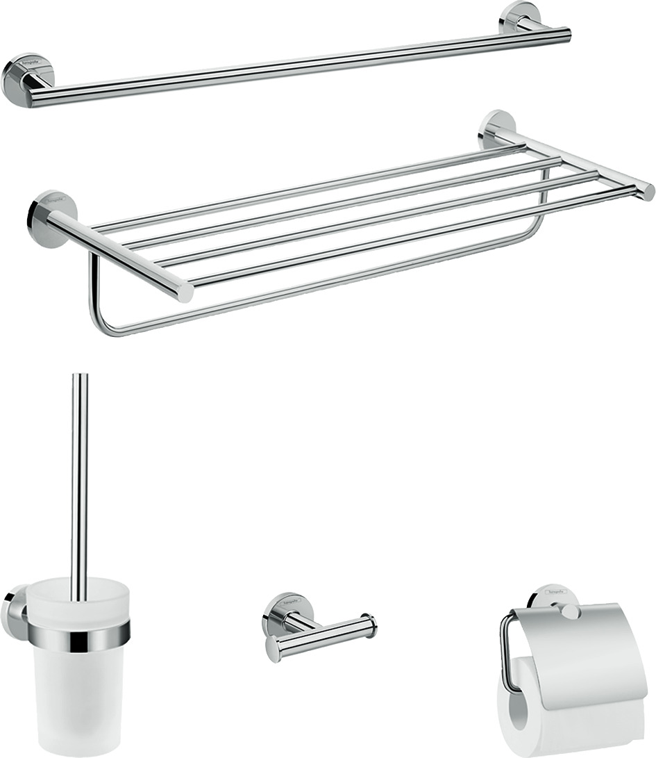 Hansgrohe Logis Universal badaccessoireset 5 in 1, chroom