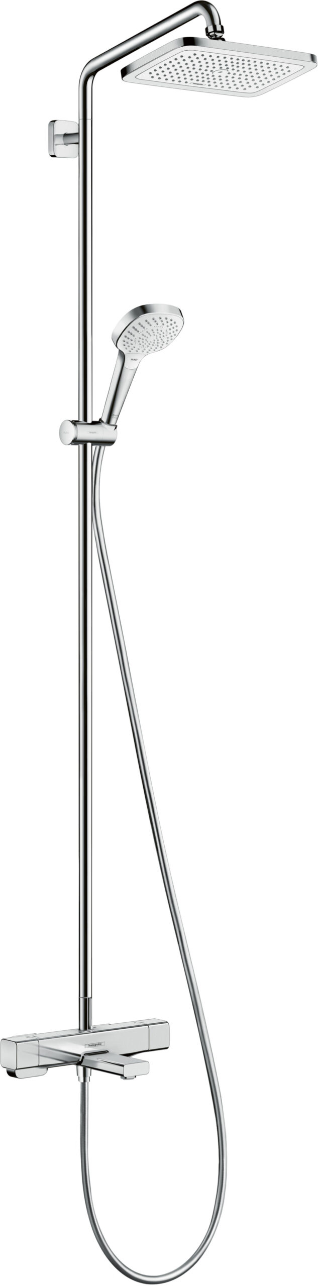 Hansgrohe Croma E showerpipe 280 1jet met badthermostaat, chroom