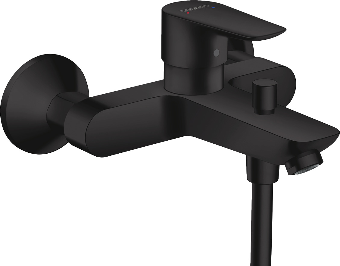 Hansgrohe Talis E ééngreeps badmengkraan opbouw, mat zwart