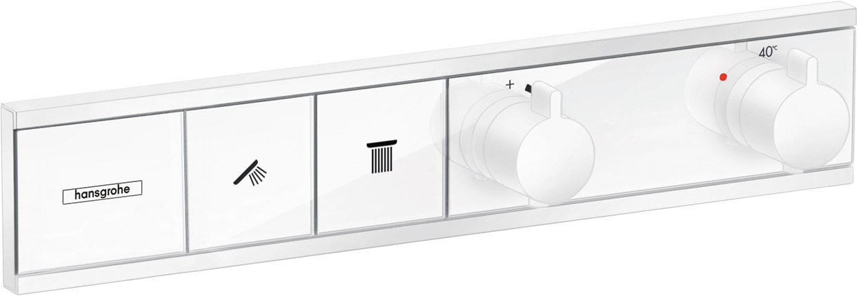 Hansgrohe RainSelect thermostaat inbouw voor 2 functies, mat wit