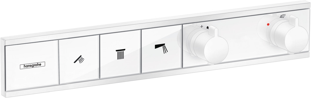 Hansgrohe RainSelect thermostaat inbouw voor 3 functies, mat wit