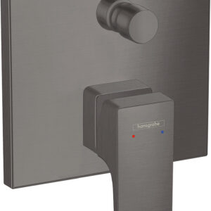 Hansgrohe Metropol ééngreeps badmengkraan afbouwdeel met rechte greep, Brushed Black Chrome