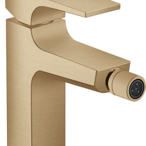 Hansgrohe Metropol ééngreeps bidetmengkraan mer afvoerpluggarnituur, Brushed Bronze