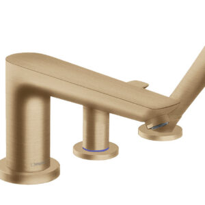 Hansgrohe Talis E 4-gats badrandmengkraan afbouwdeel voor inbouwdeel 13244180, Brushed Bronze
