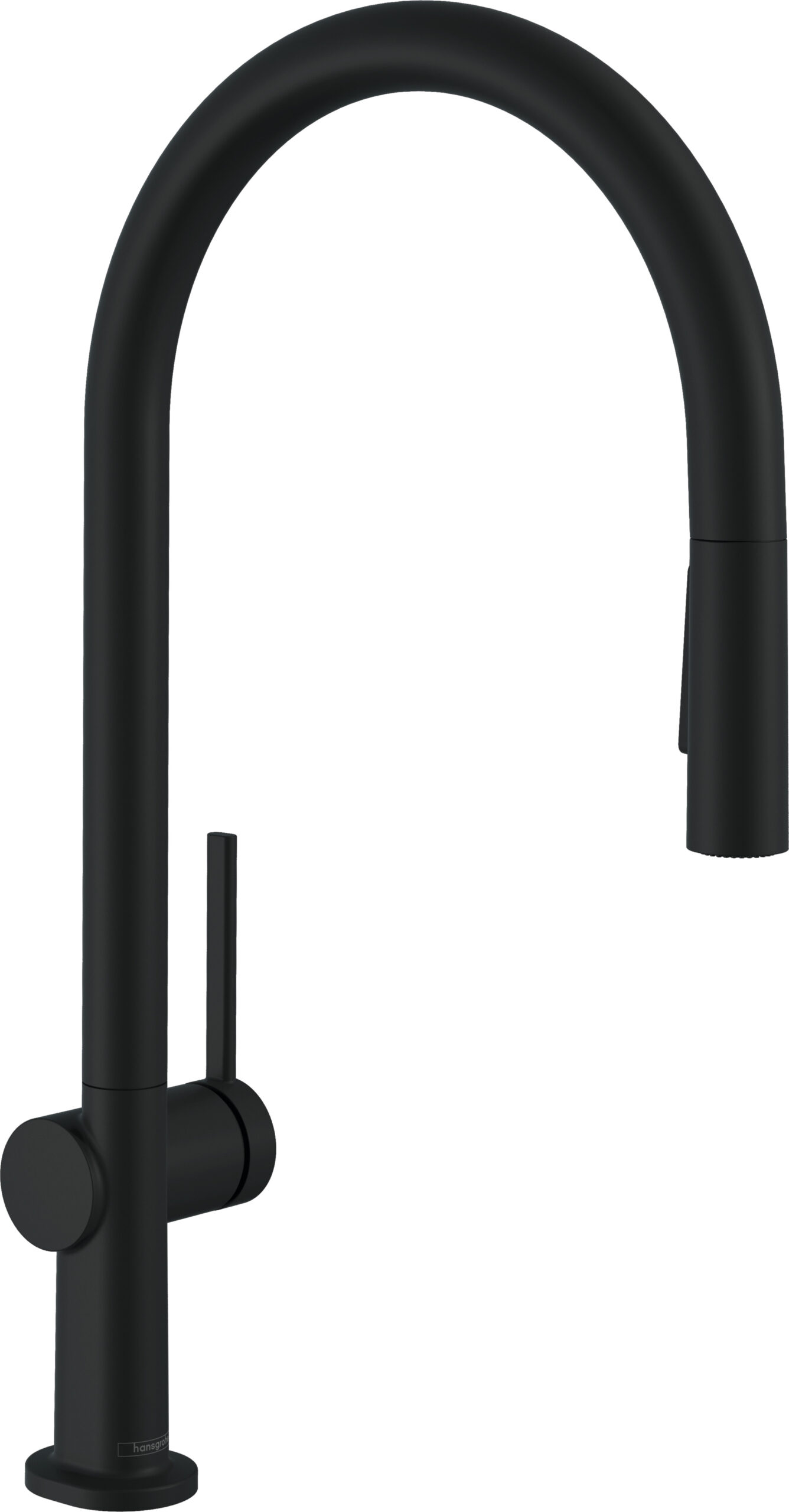Hansgrohe Talis M54 ééngreeps keukenmengkraan 210 met uittrekbare vuistdouche, 2 straalsoorten, EcoSmart mat zwart