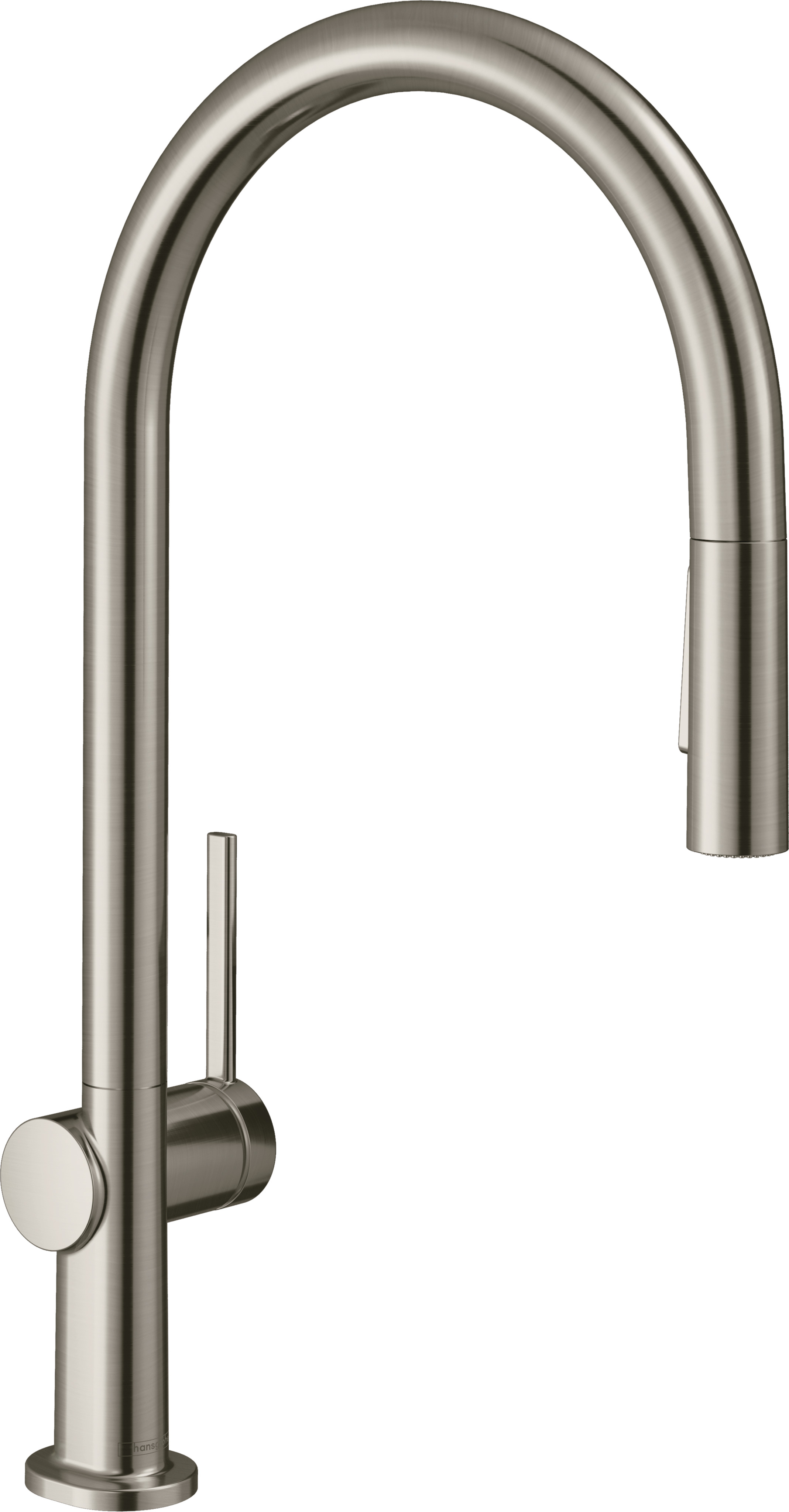 Hansgrohe Talis M54 ééngreeps keukenmengkraan 210 met uitttrekbare vuistdouche, 2 straalsoorten, rvs look