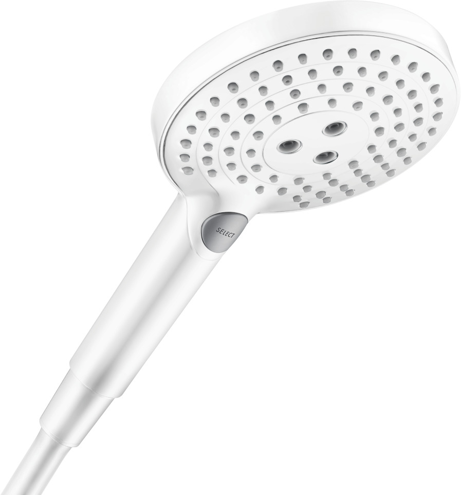 Hansgrohe Raindance Select S handdouche 120 3jet PowderRain EcoSmart, mat wit