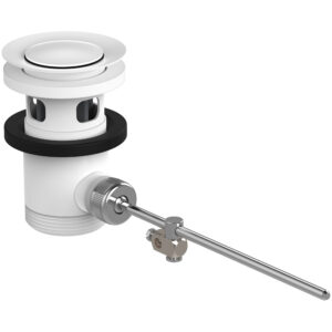 Hansgrohe afvoergarnituur pop-up voor wastafel- en bidetmengkranen, mat wit