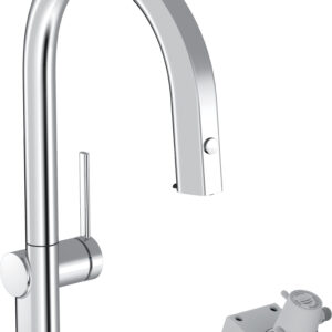 Hansgrohe Aqittura M91 Filter systeem 210, uittrekbare uitloop, 1jet, sBox, chroom