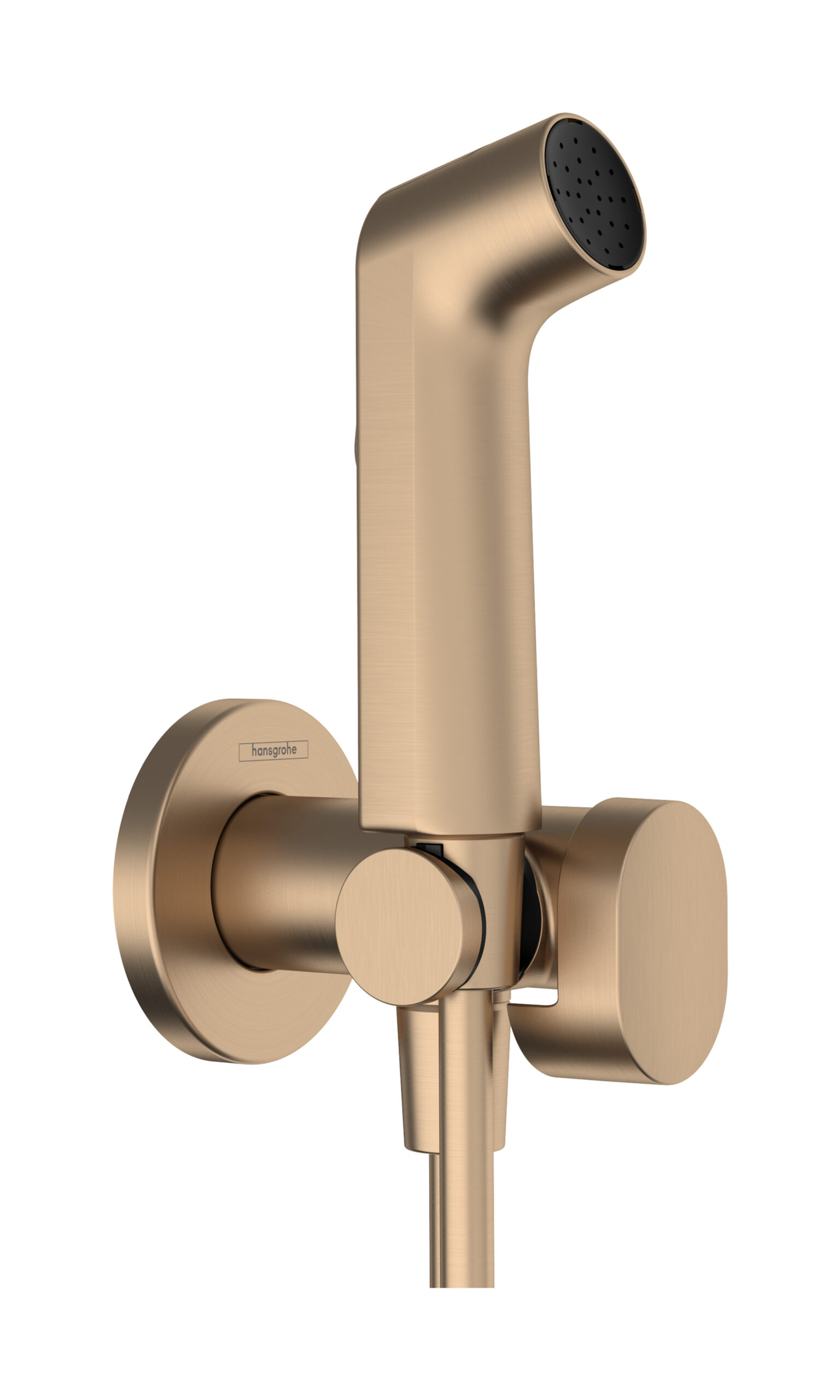 Hansgrohe bidethanddouche 1jet EcoSmart voor warm water met douchehouder en doucheslang 125 cm, Brushed Bronze