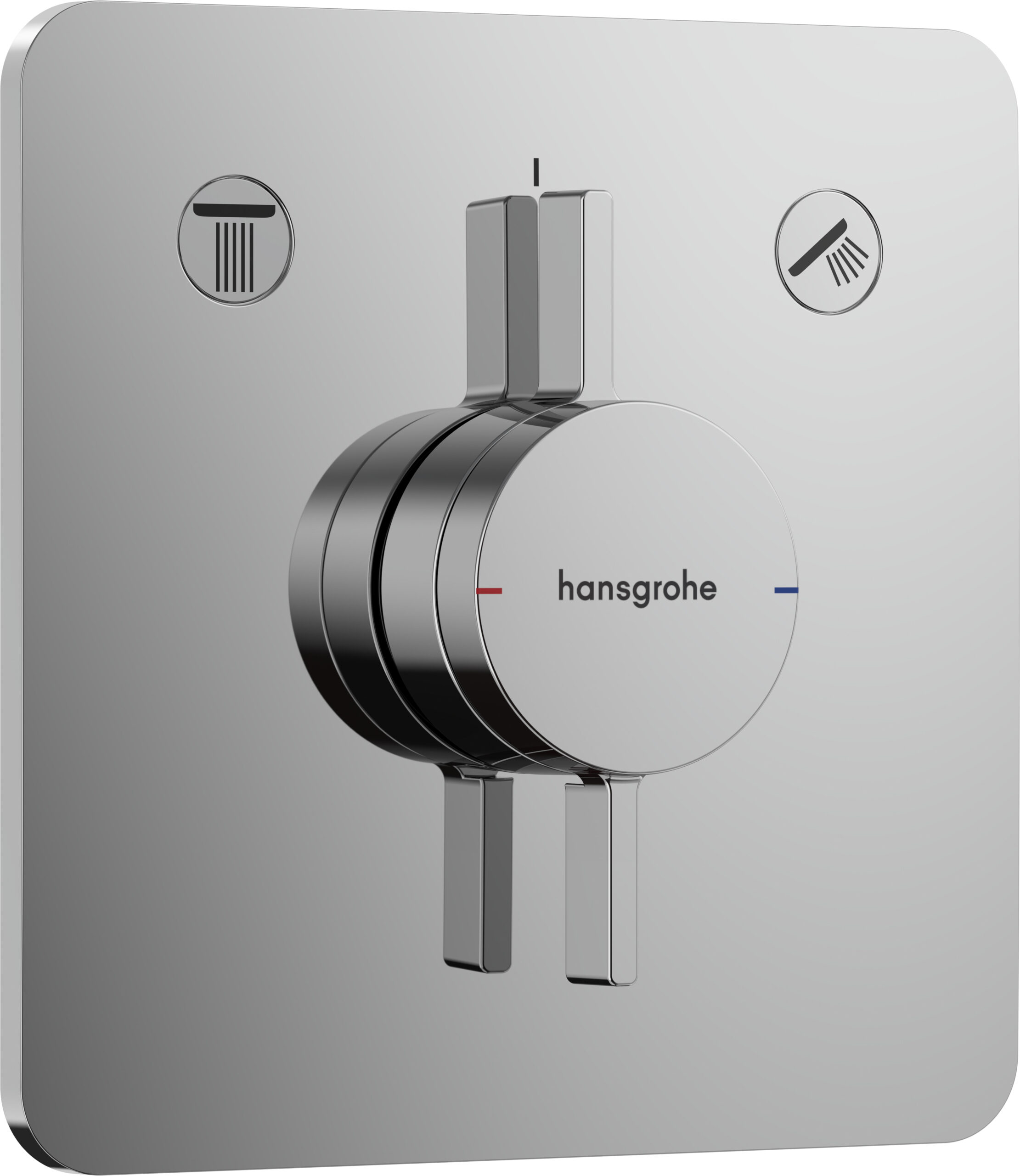 Hansgrohe DuoTurn Q kraan inbouw voor 2 functies, chroom