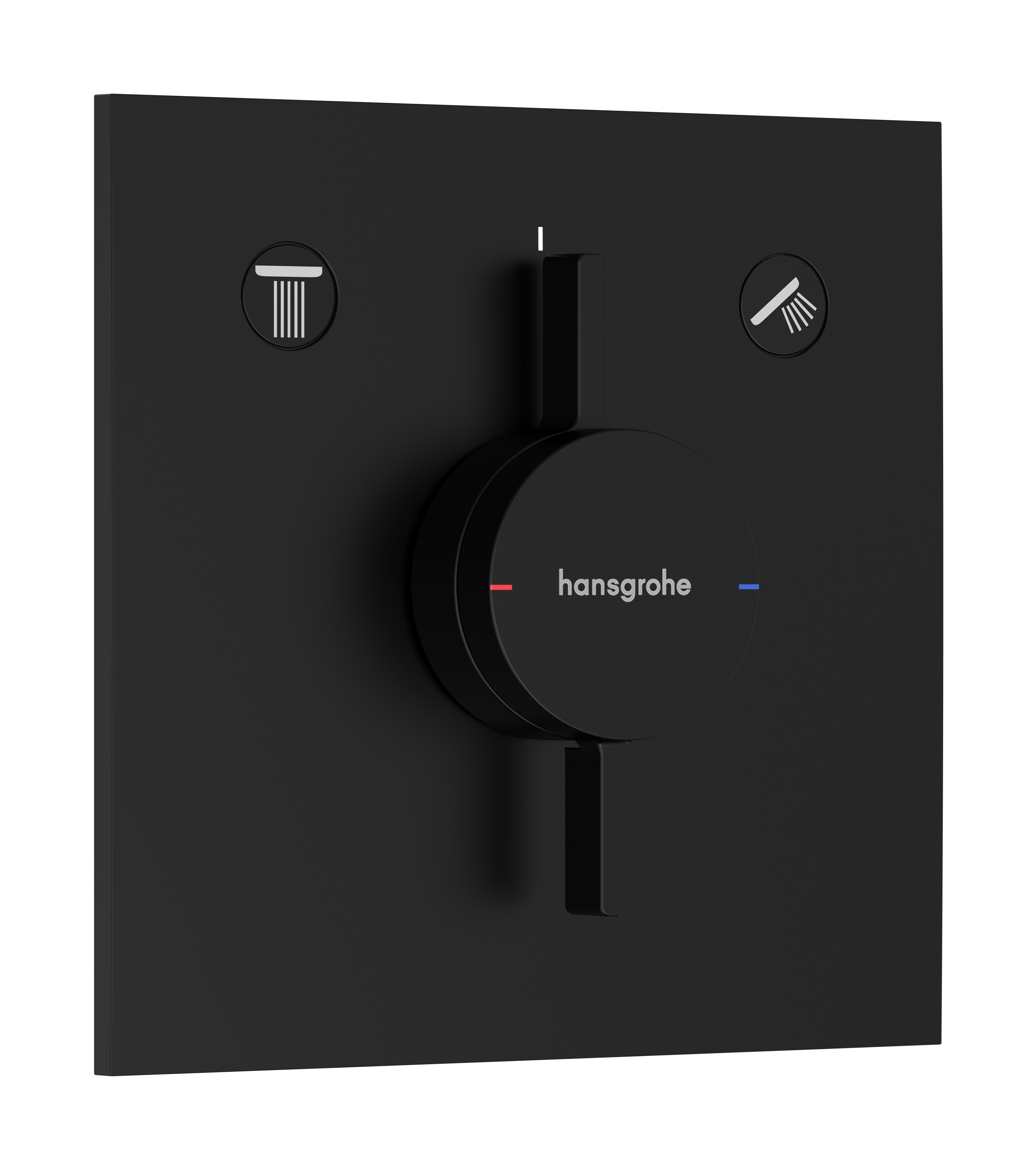 Hansgrohe DuoTurn E kraan inbouw voor 2 functies, mat zwart