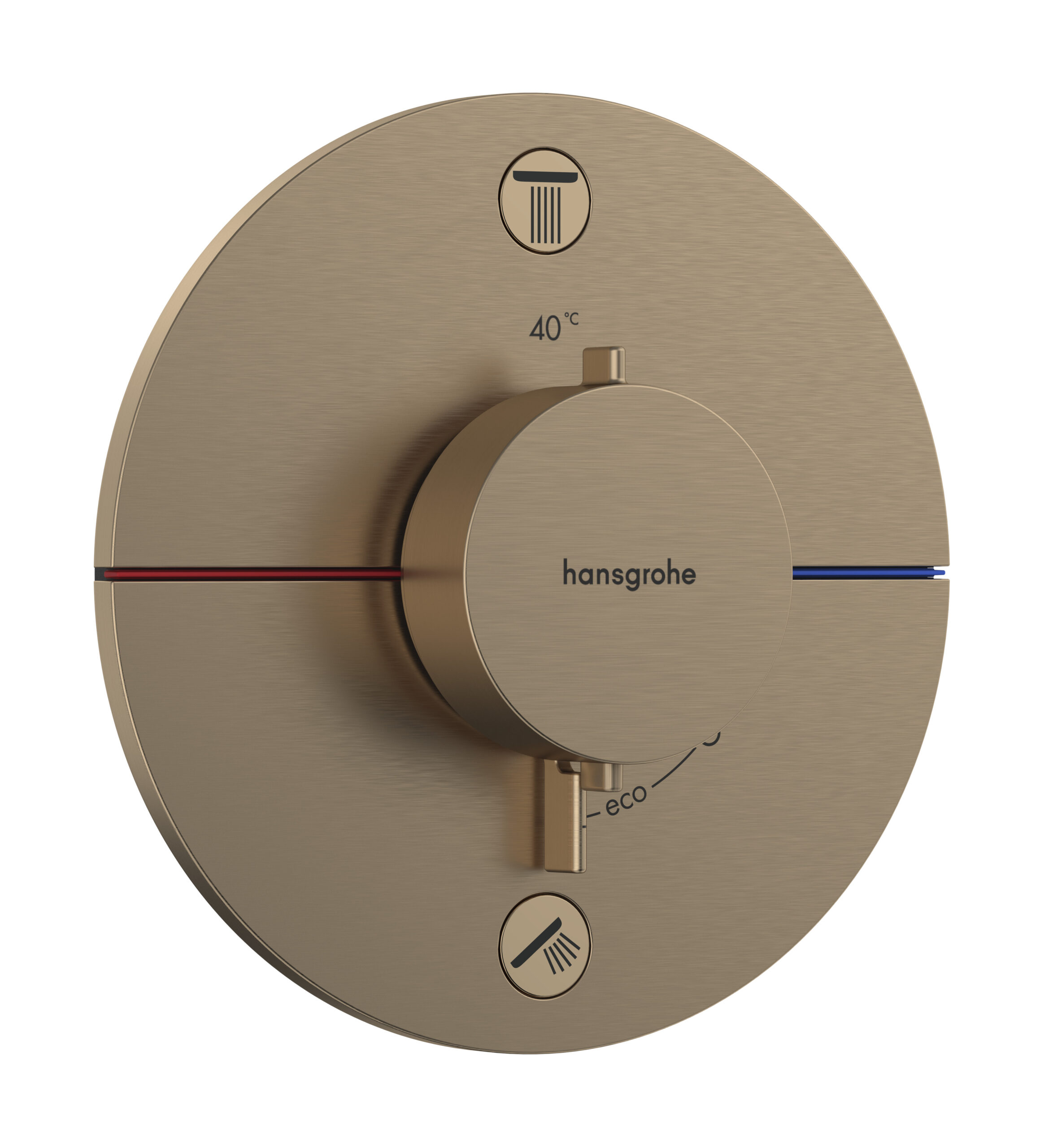 Hansgrohe ShowerSelect Comfort S thermostaat inbouw voor 2 functies, Brushed Bronze