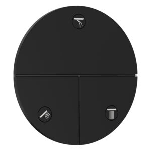 Hansgrohe ShowerSelect Comfort S stopkraan inbouw voor 3 functies, mat zwart