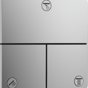 Hansgrohe ShowerSelect Comfort Q stopkraan inbouw voor 3 functies, chroom