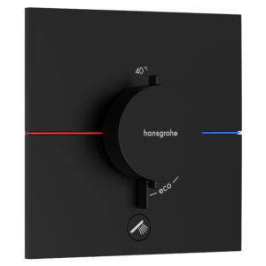 Hansgrohe ShowerSelect Comfort E thermostaat inbouw voor 1 functie en extra uitgang, mat zwart