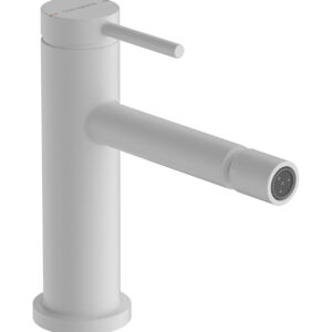 Hansgrohe Tecturis S ééngreeps bidetkraan met PopUp trekwaste, mat wit