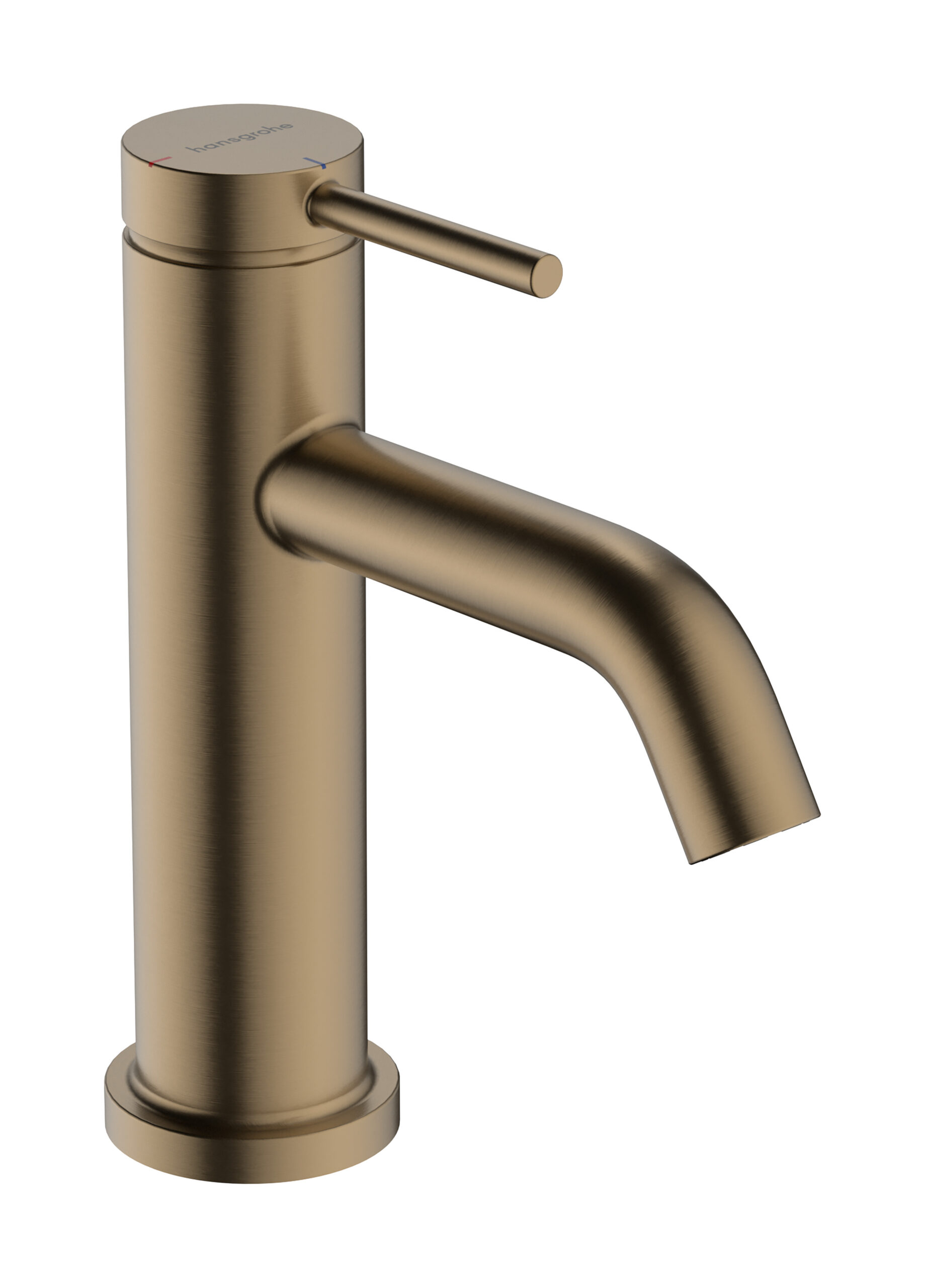 Hansgrohe Tecturis S 80 CoolStart ééngreeps wastafelmengkraan met PopUp trekwaste, Brushed Bronze