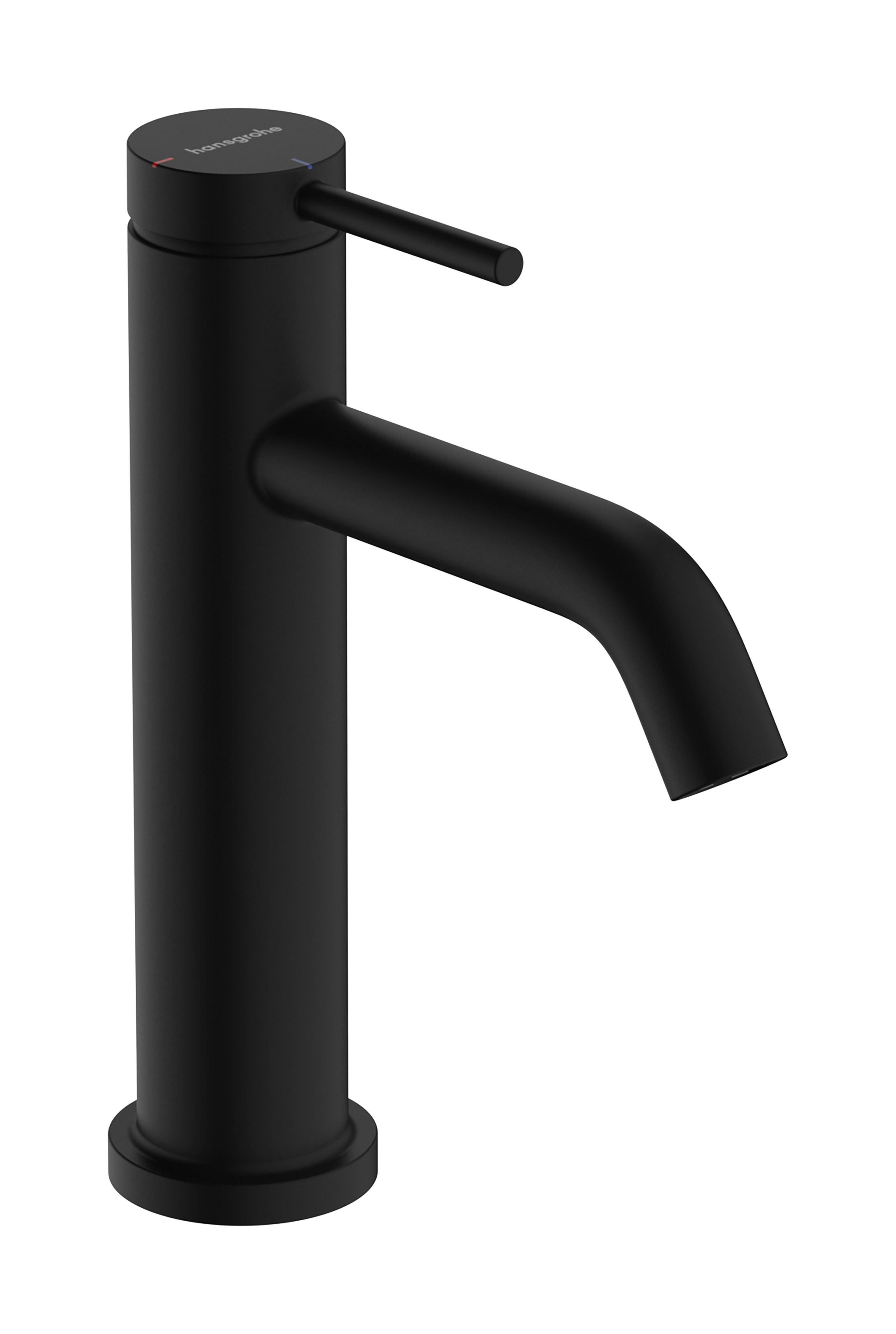 Hansgrohe Tecturis S ééngreeps wastafelkraan 110 CoolStart met PopUp trekwaste, mat zwart