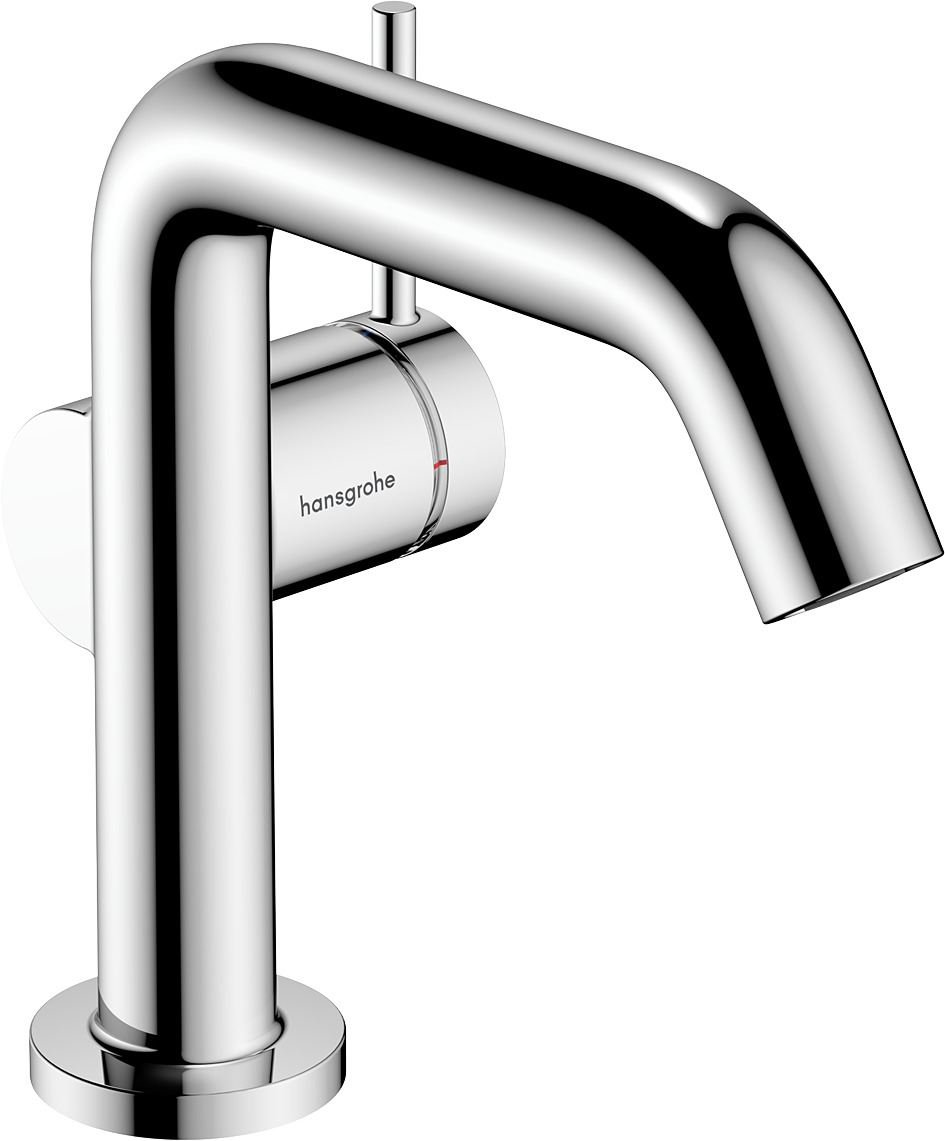 Hansgrohe Tecturis S ééngreeps wastafelkraan 110 Fine CoolStart zonder waste, chroom