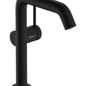 Hansgrohe Tecturis S ééngreeps wastafelkraan 210 Fine CoolStart met draaibare uitloop en PushOpen afvoerplug, mat zwart